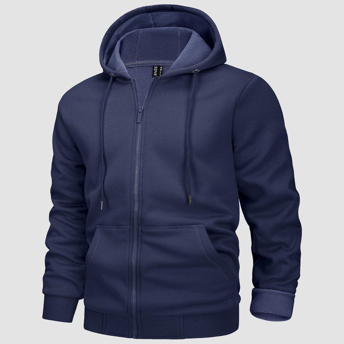 Bluza rozpinana męska z kapturem - granatowy