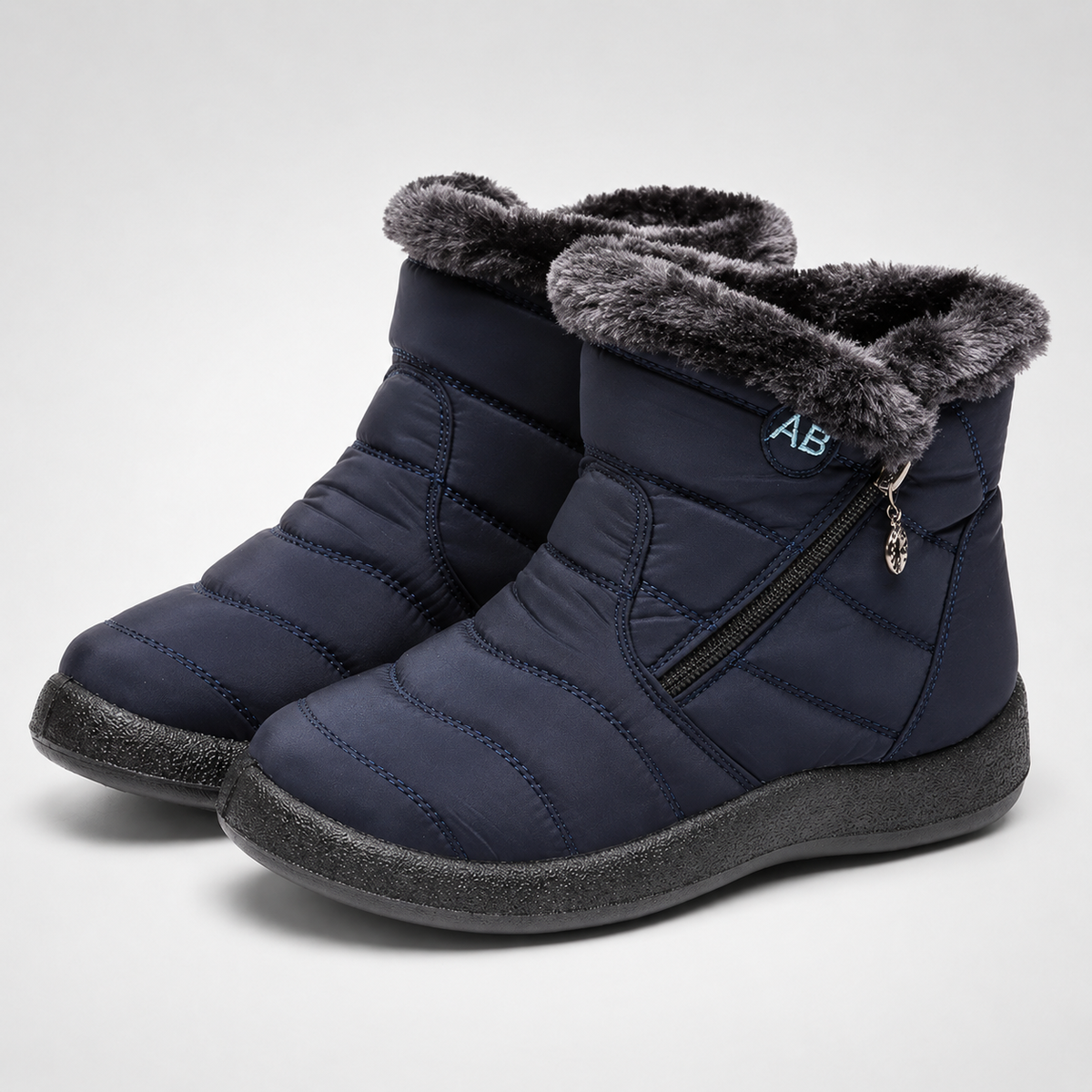 Ankle winter boots in Blue