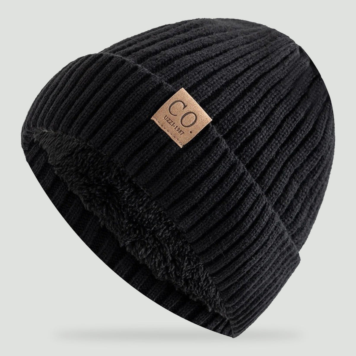 Czapka zimowa z polarem unisex - czarny