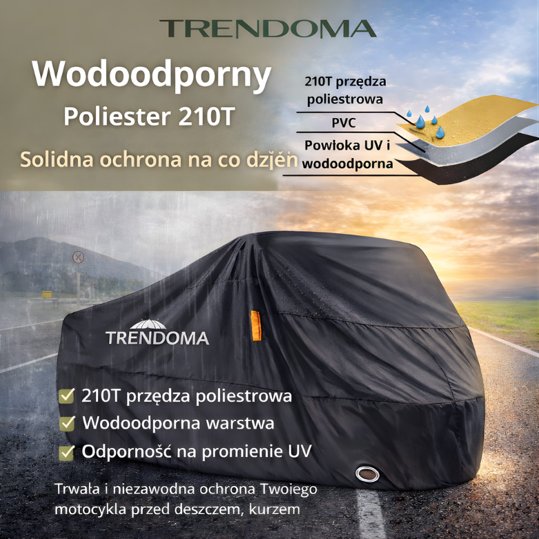 Pokrowiec na rower 3-warstwowy – ochrona przed warunkami atmosferycznymi