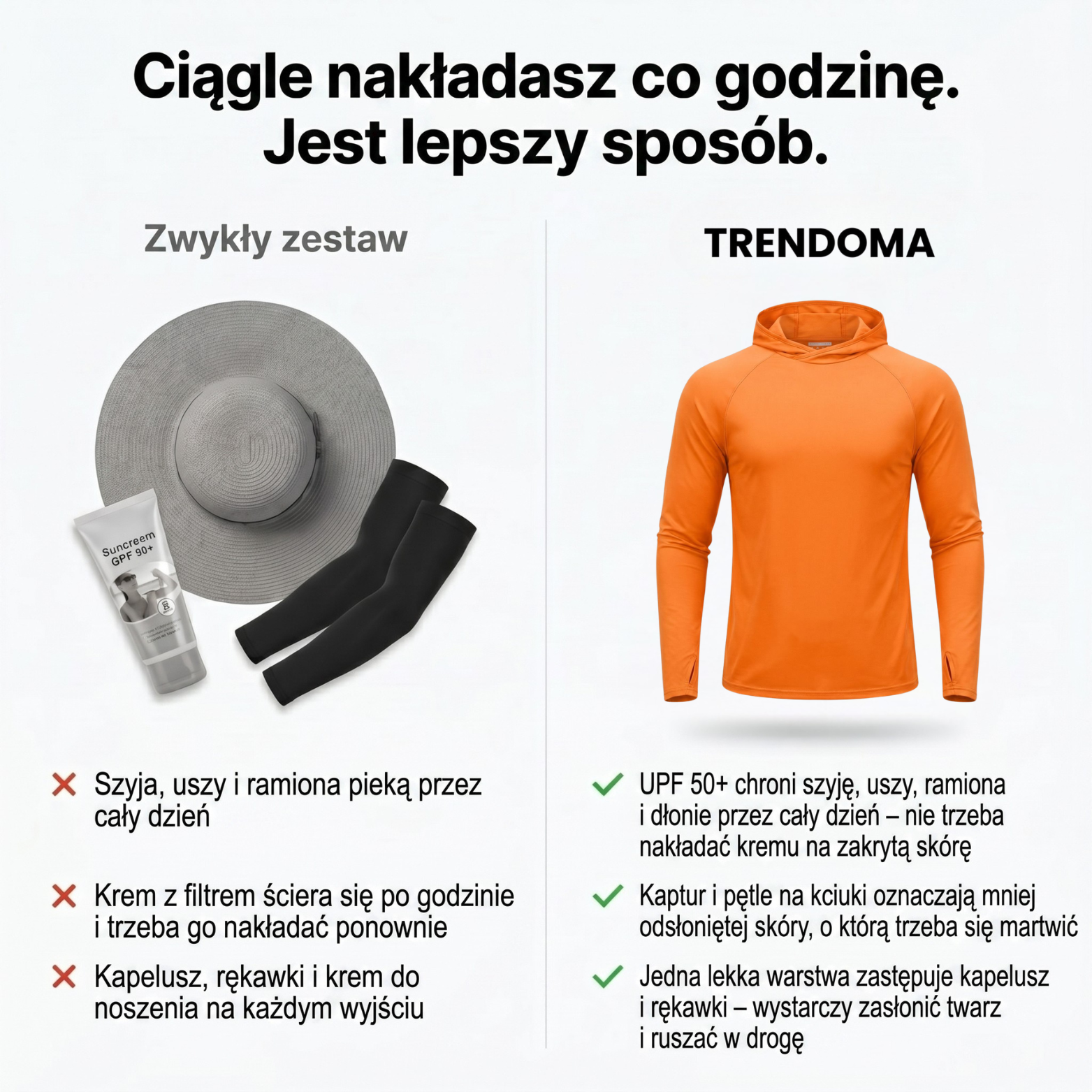 Męska bluza przeciwsłoneczna UPF 50+ – lekka i szybkoschnąca