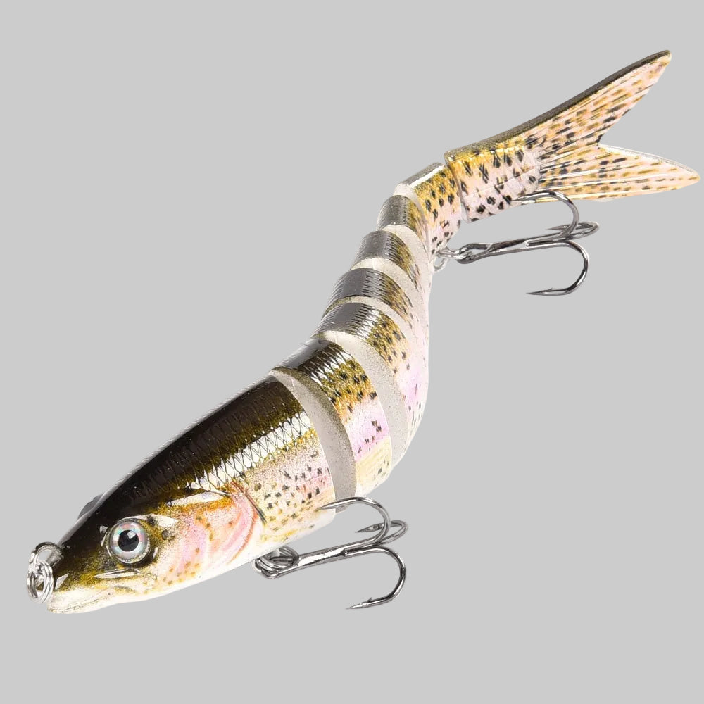 Wieloczłonowe woblery wędkarskie do wody słodkiej i słonej – wolno tonący swimbait