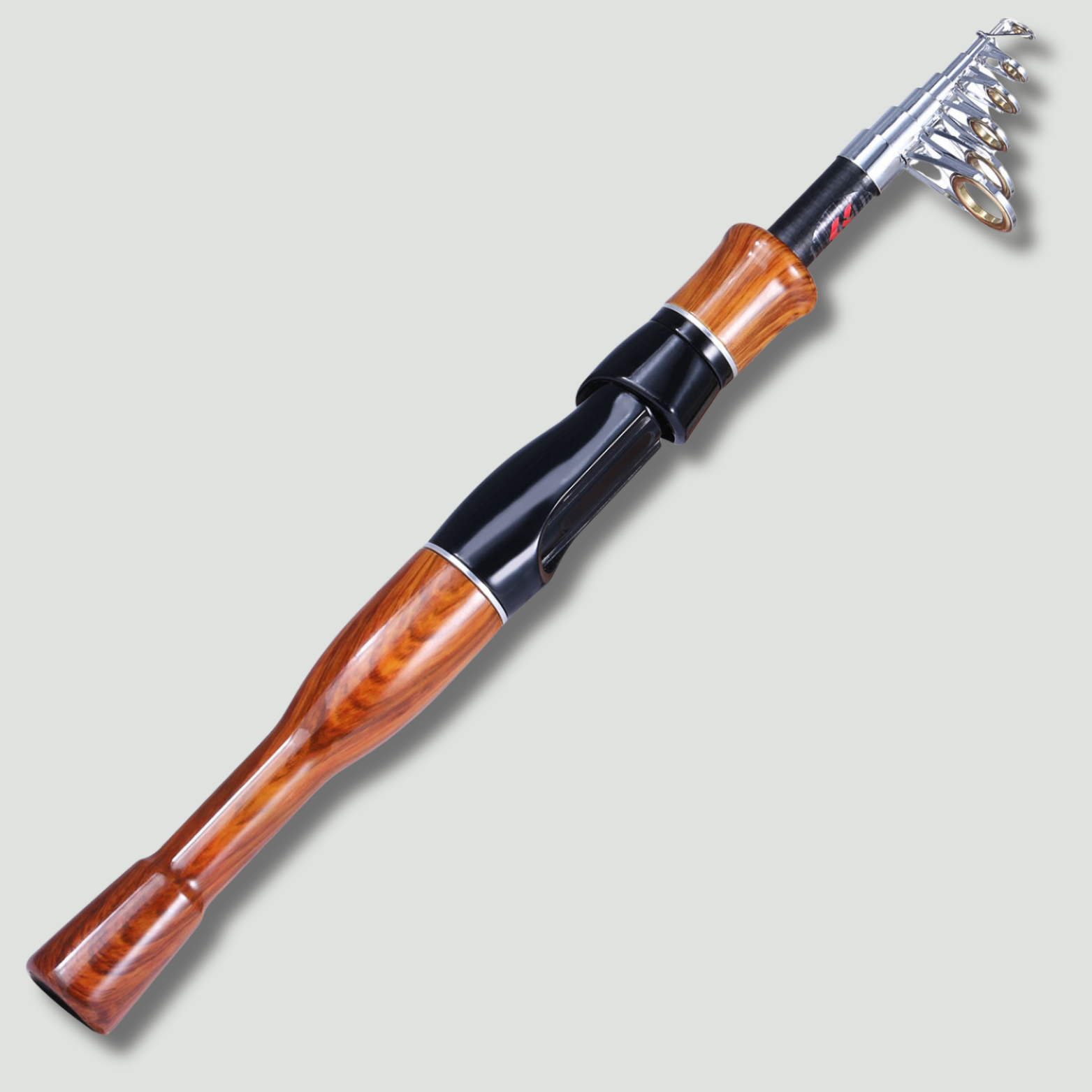 Wędka teleskopowa 160 cm – włókno szklane z korkiem – spinning i casting