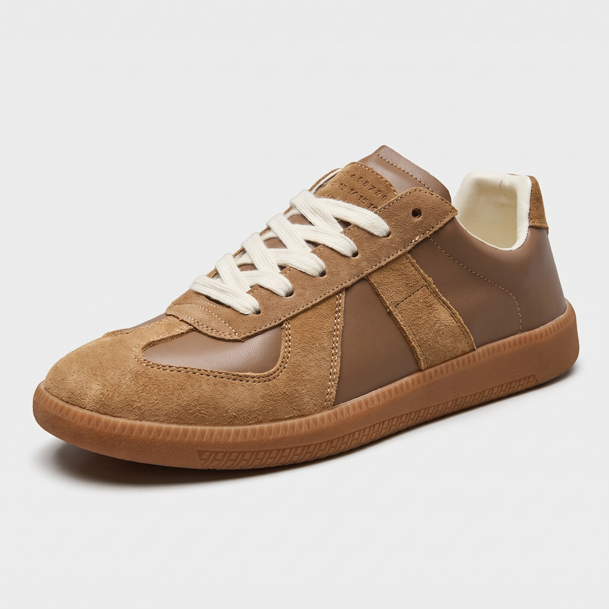 Sneakersy retro unisex brązowe