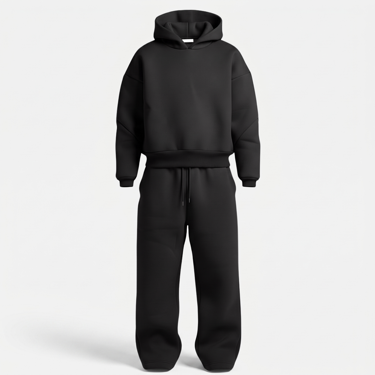Dres męski komplet oversize czarny