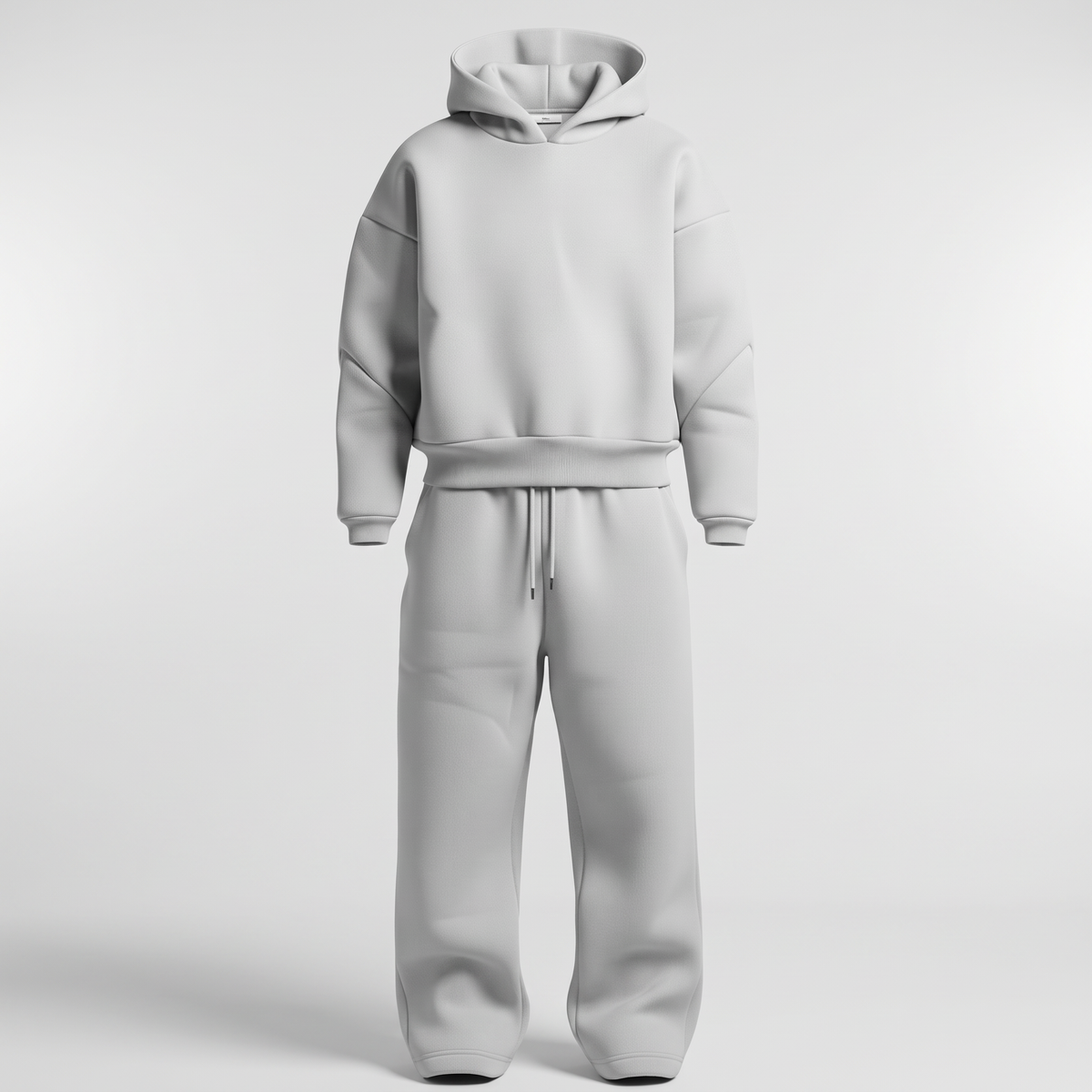 Dres męski komplet oversize jasnoszary