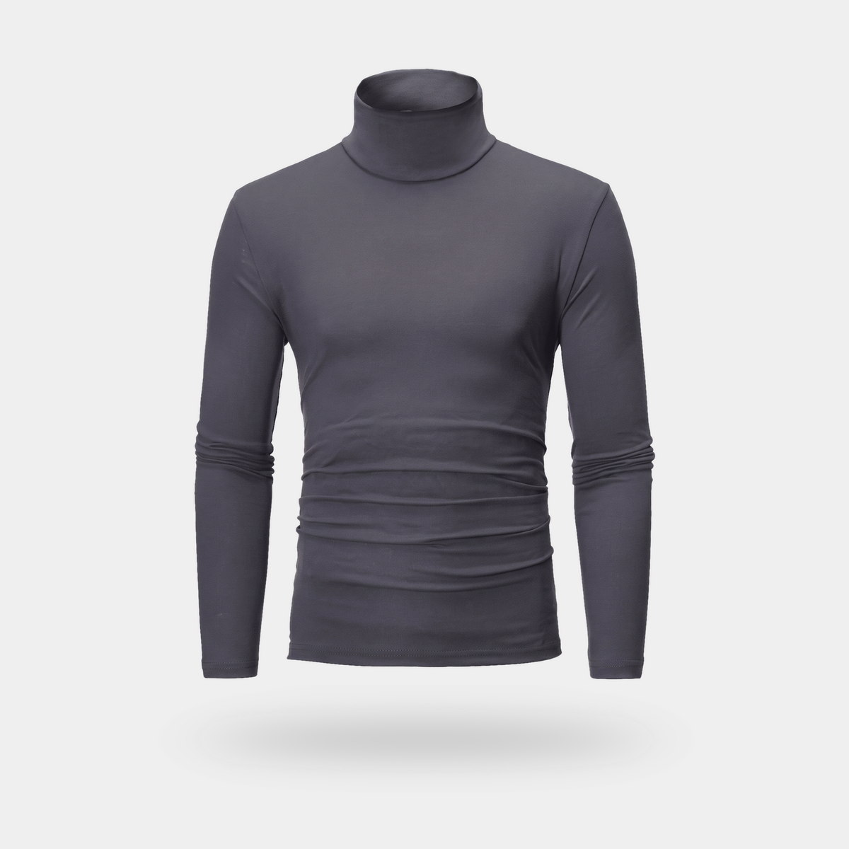 Golf męski slim fit – cienki i rozciągliwy - długi rękaw - 7 kolorów
