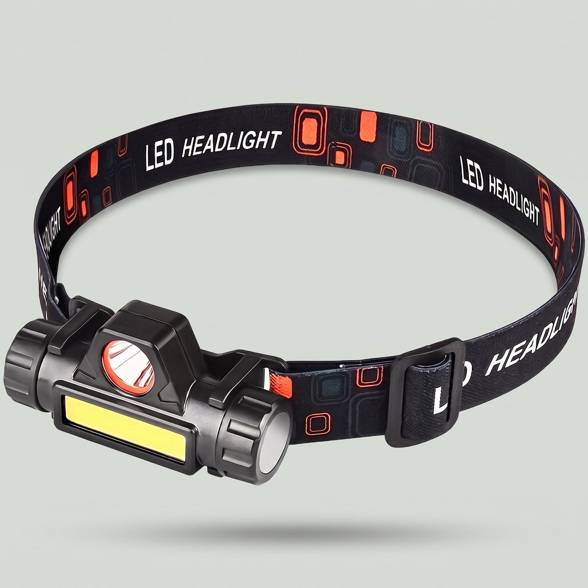 Latarka czołowa LED z magnesem – reflektor i panel COB - ładowanie USB