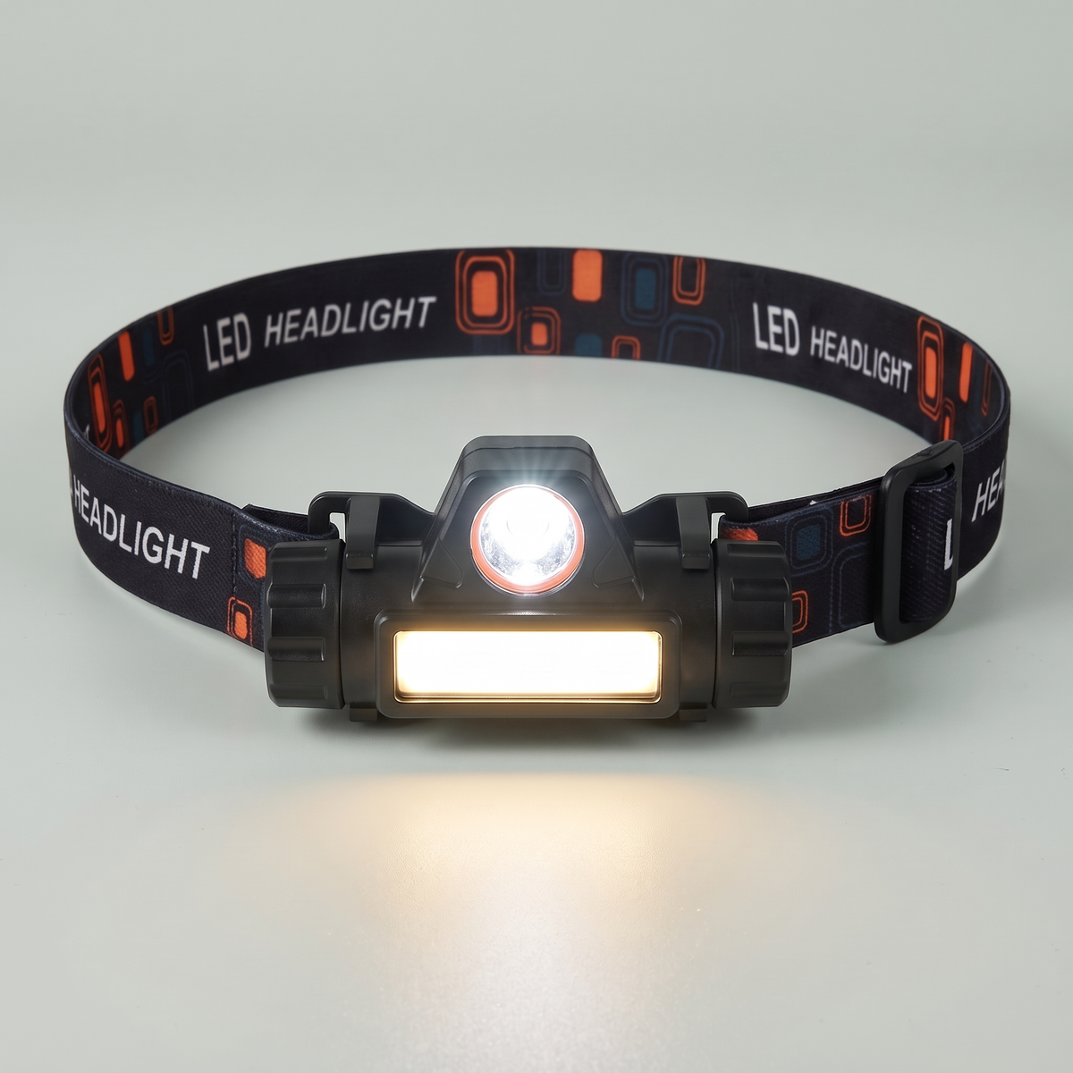 Latarka czołowa LED z magnesem – reflektor i panel COB - ładowanie USB