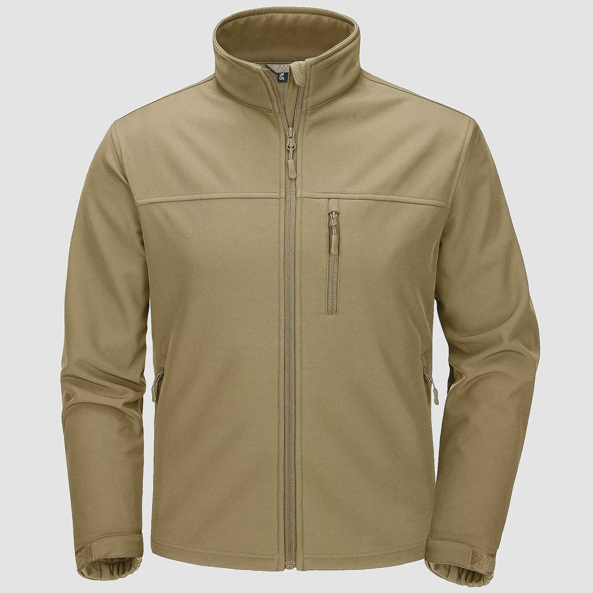 Softshell męski z podszewką z polaru - khaki