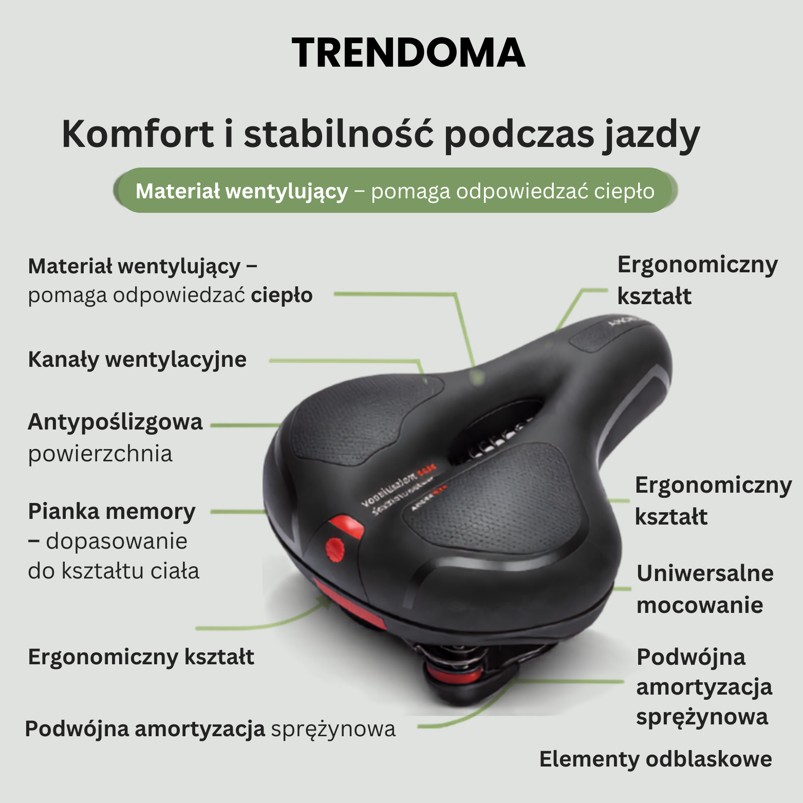 Ergonomiczne siodełko rowerowe – komfort i wsparcie podczas jazdy
