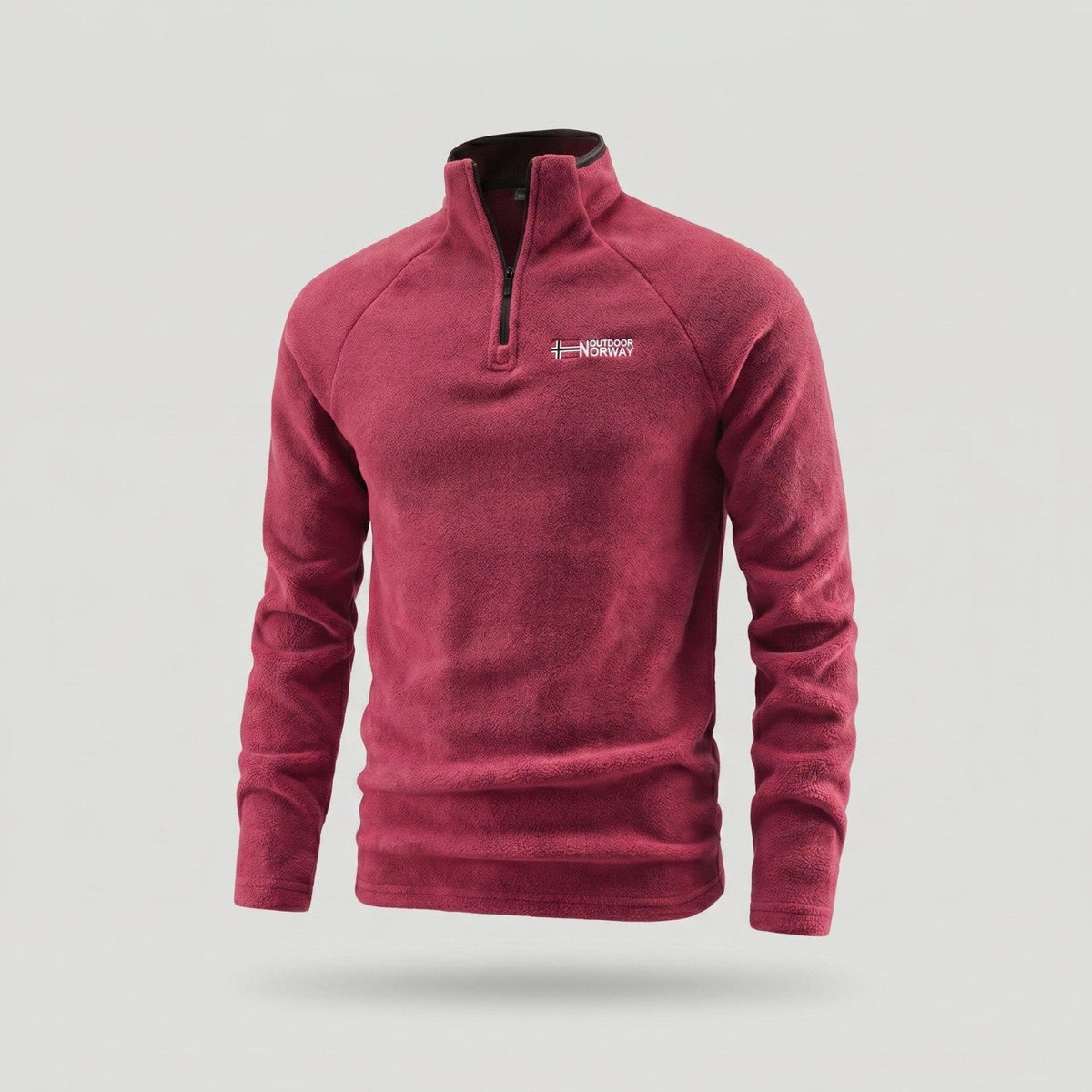 Polar męski half zip – bluza ze stójką - szybkoschnąca - odporna na mechacenie