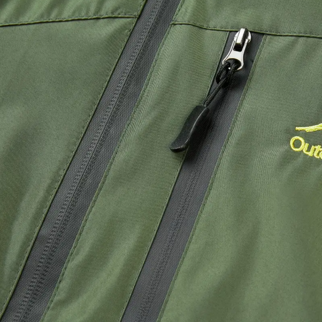 Kurtka męska z kapturem | Model outdoorowy z zamkiem