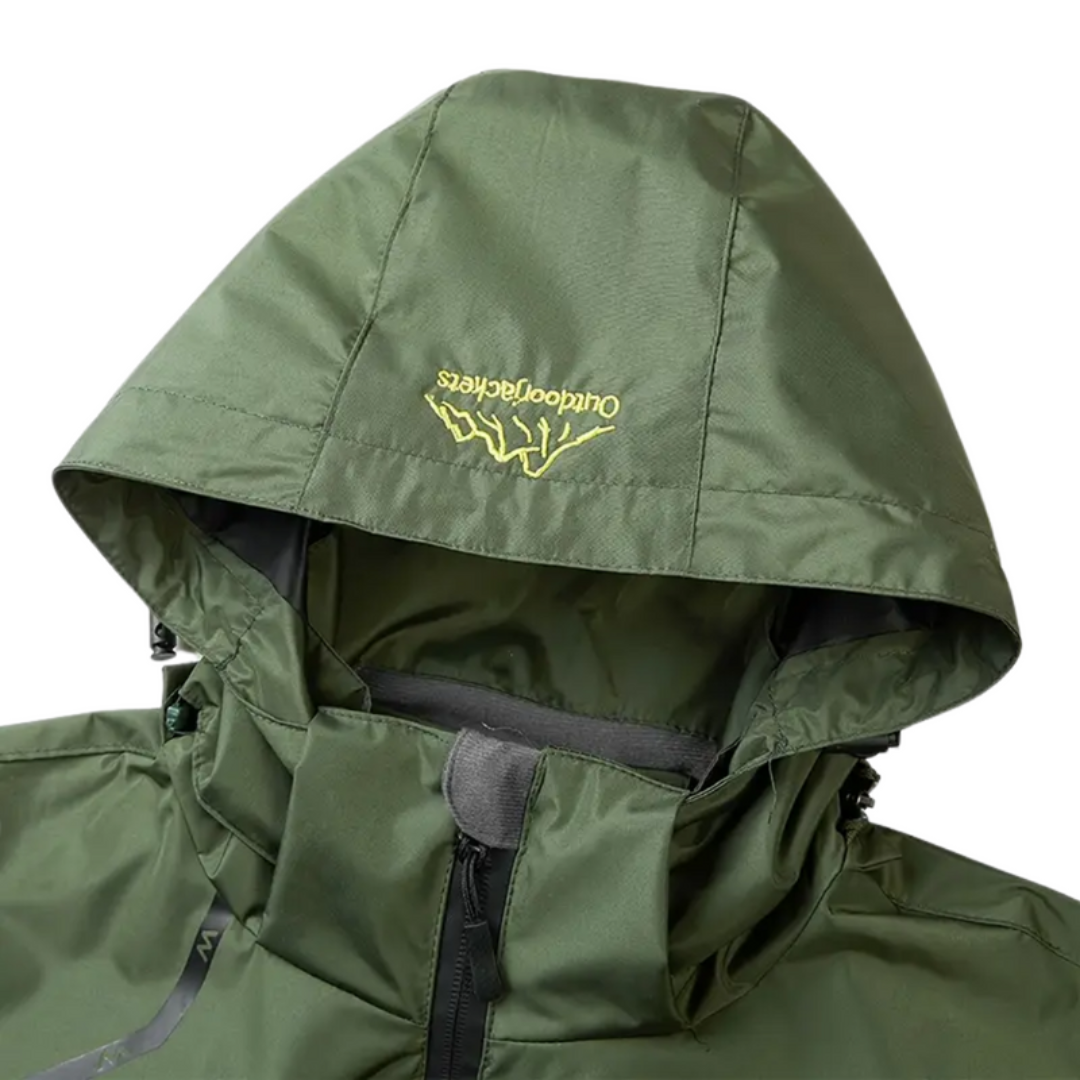 Kurtka męska z kapturem | Model outdoorowy z zamkiem