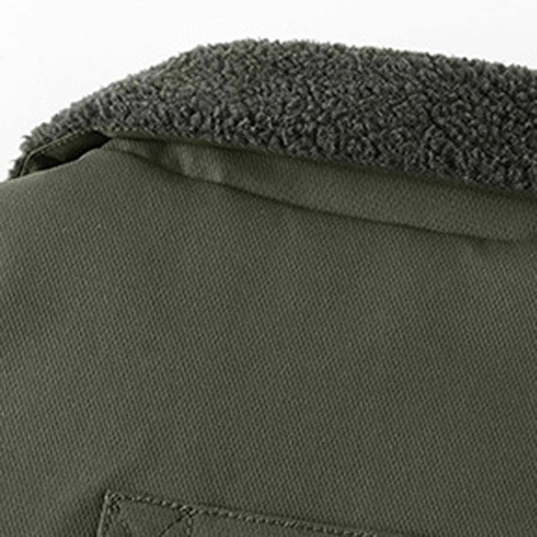 Męska ocieplana kurtka outdoorowa – model cargo z podszewką