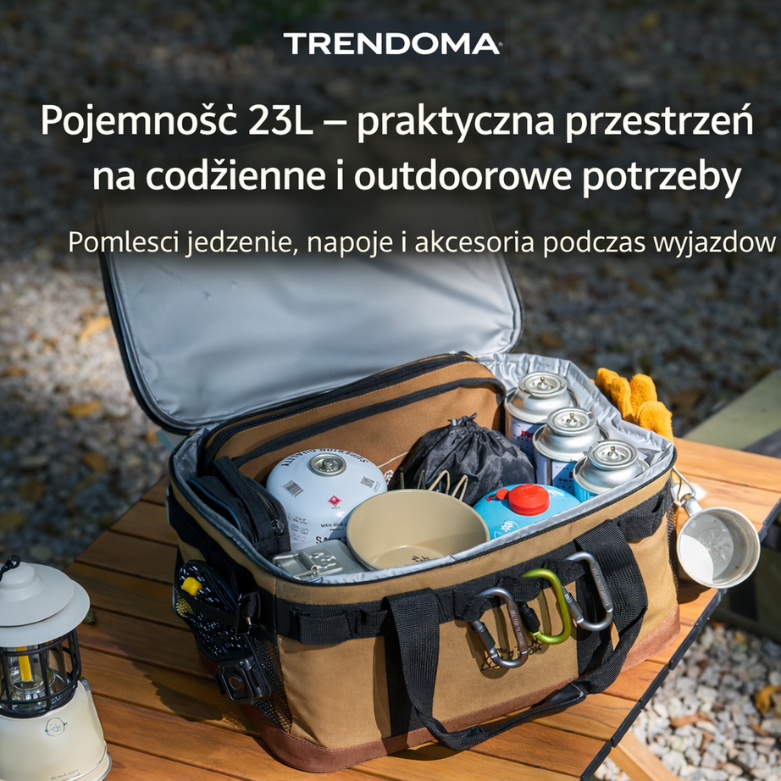 Turystyczna torba termiczna – pojemny model na piknik i outdoor
