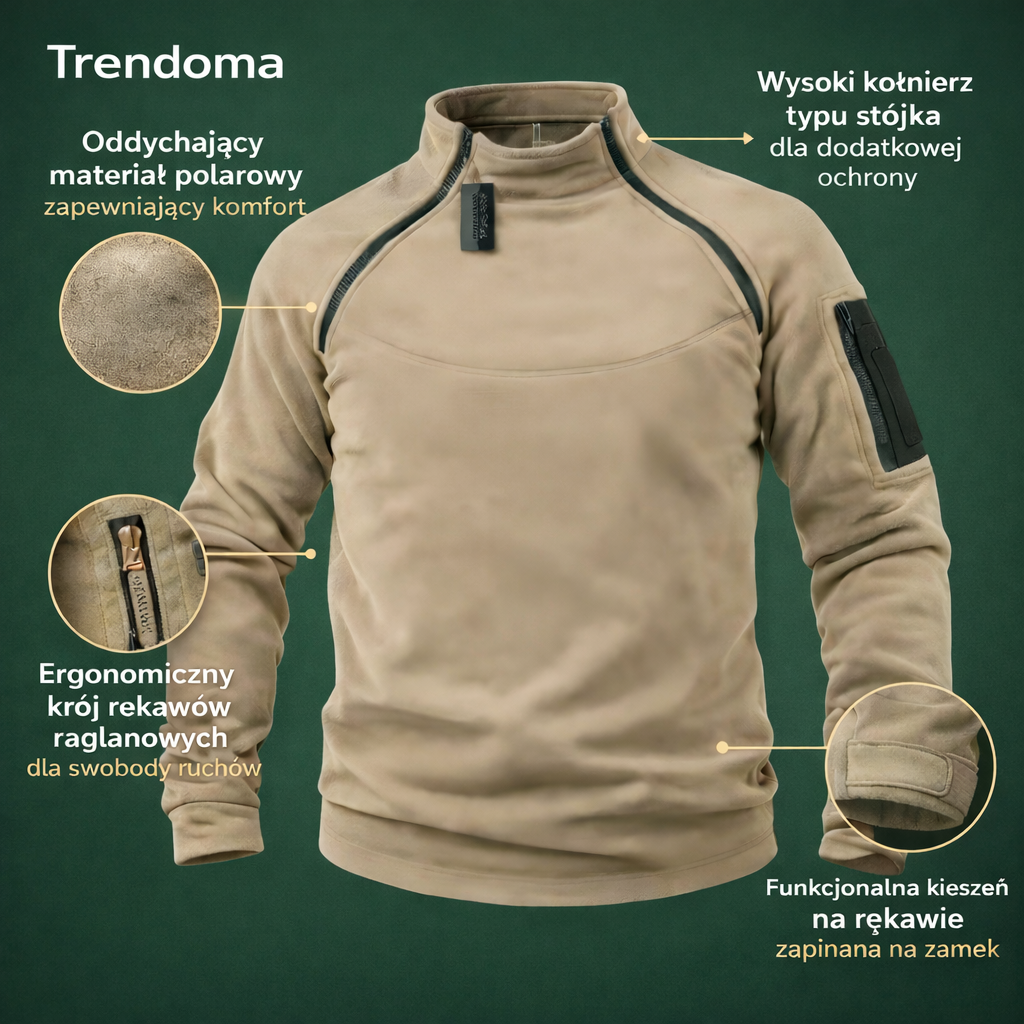Męska bluza polarowa outdoorowa – ciepła warstwa użytkowa