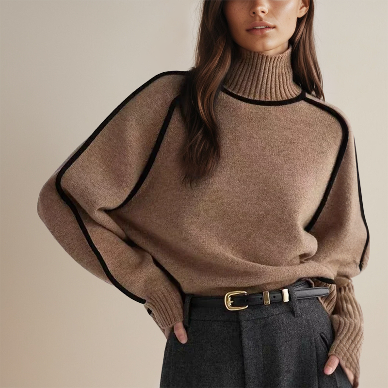 Sweter damski z golfem | Model na sezon jesienno-zimowy