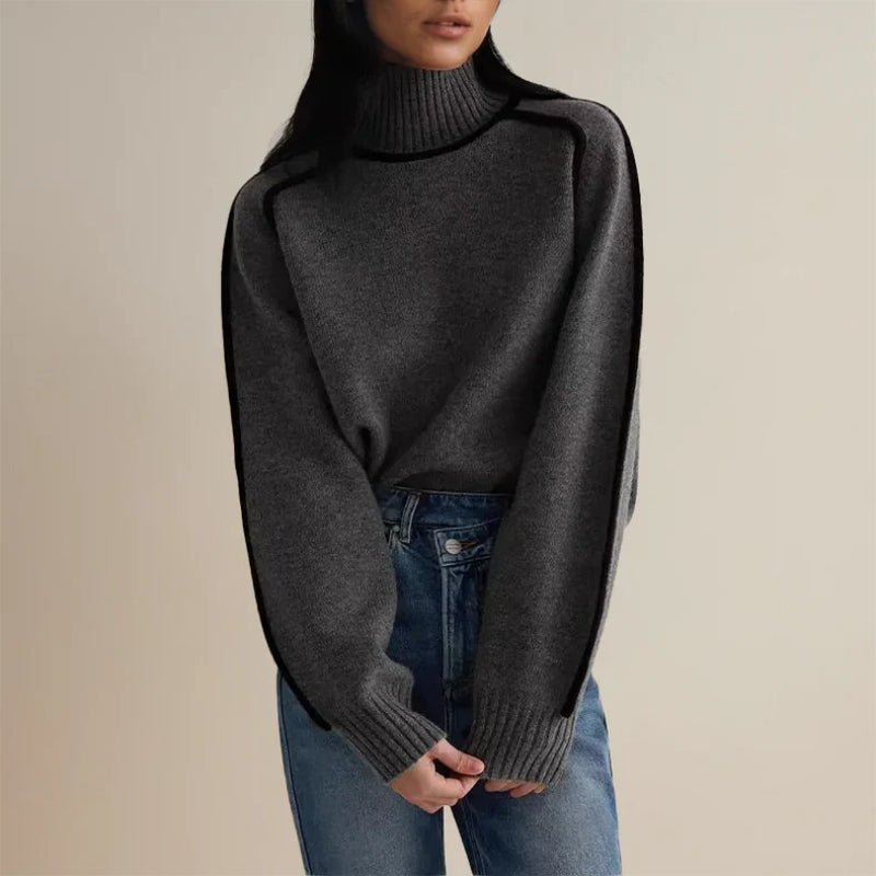 Sweter damski z golfem | Model na sezon jesienno-zimowy
