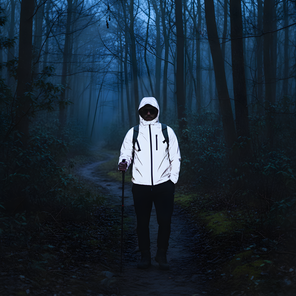 Lekka kurtka do biegania i trekkingu – model outdoorowy z elementami odblaskowymi