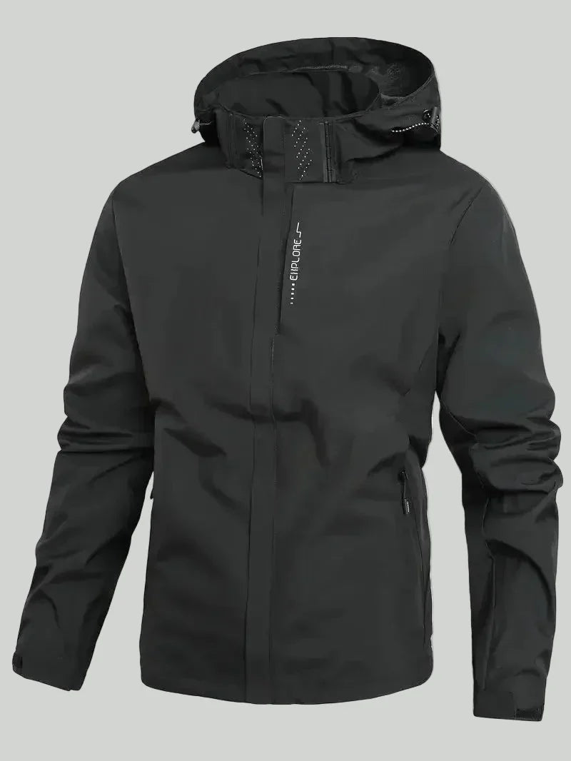 Lekka kurtka outdoorowa unisex – model wiatroodporny z kapturem