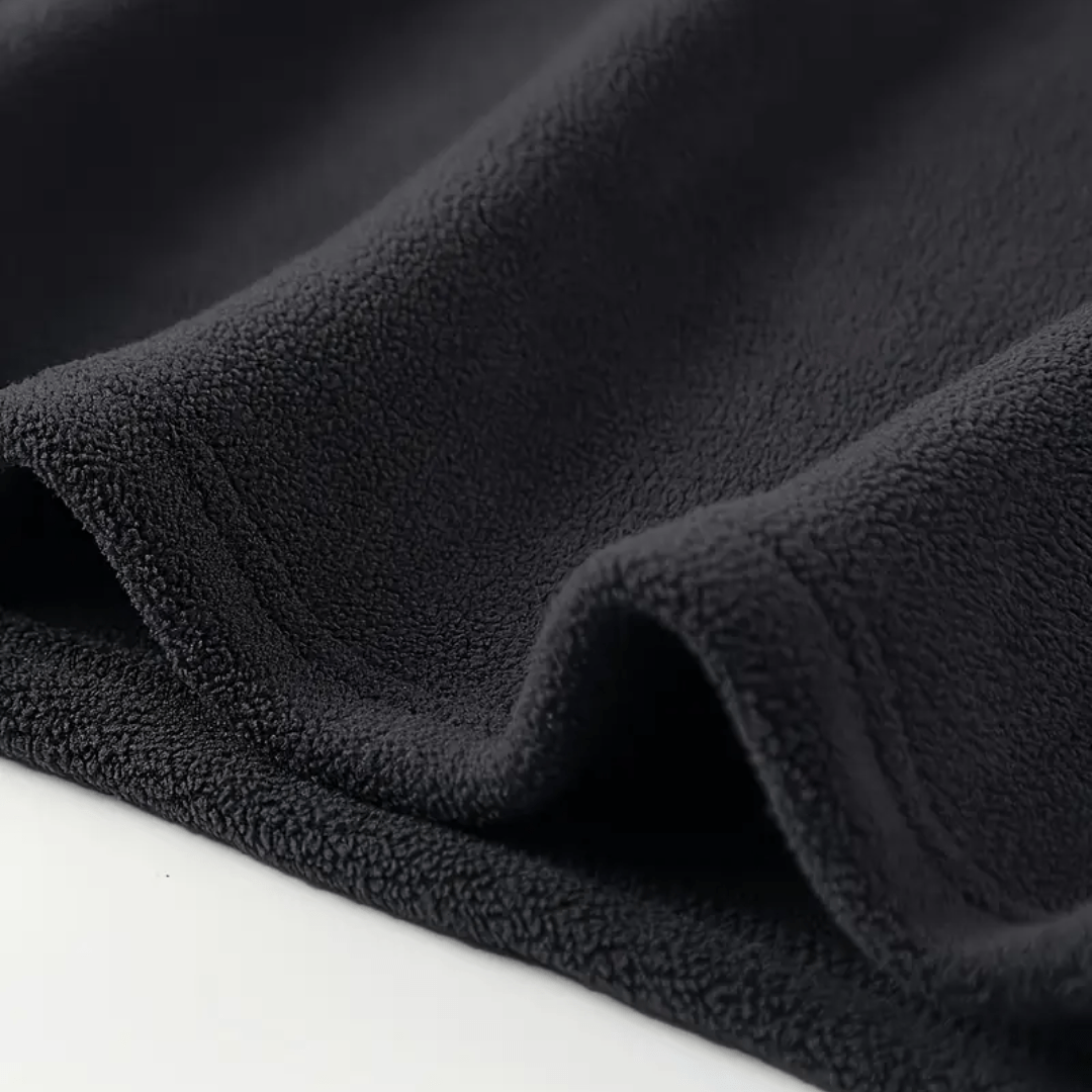 Polar męski half zip – bluza ze stójką - szybkoschnąca - odporna na mechacenie