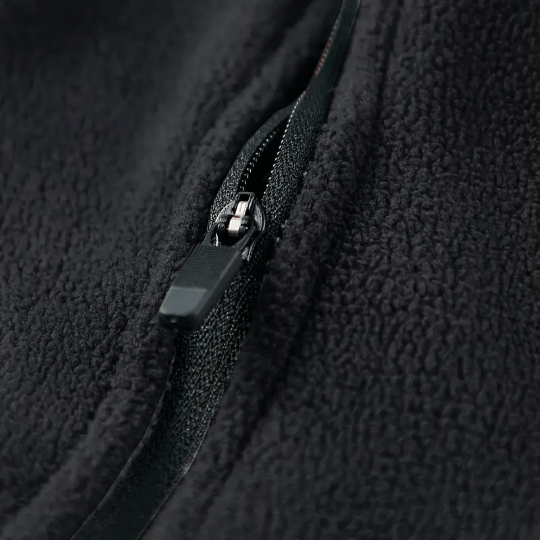 Polar męski half zip – bluza ze stójką - szybkoschnąca - odporna na mechacenie