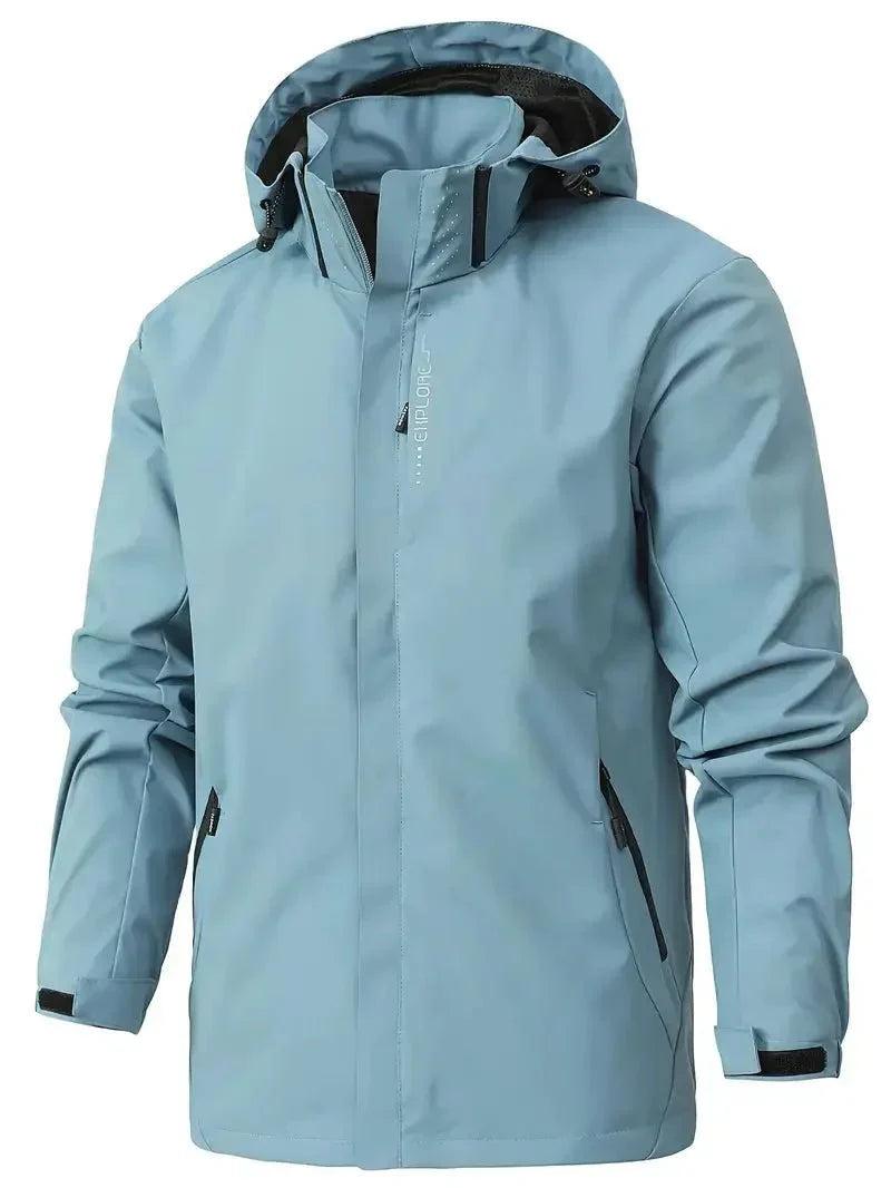 Lekka kurtka outdoorowa unisex – model wiatroodporny z kapturem
