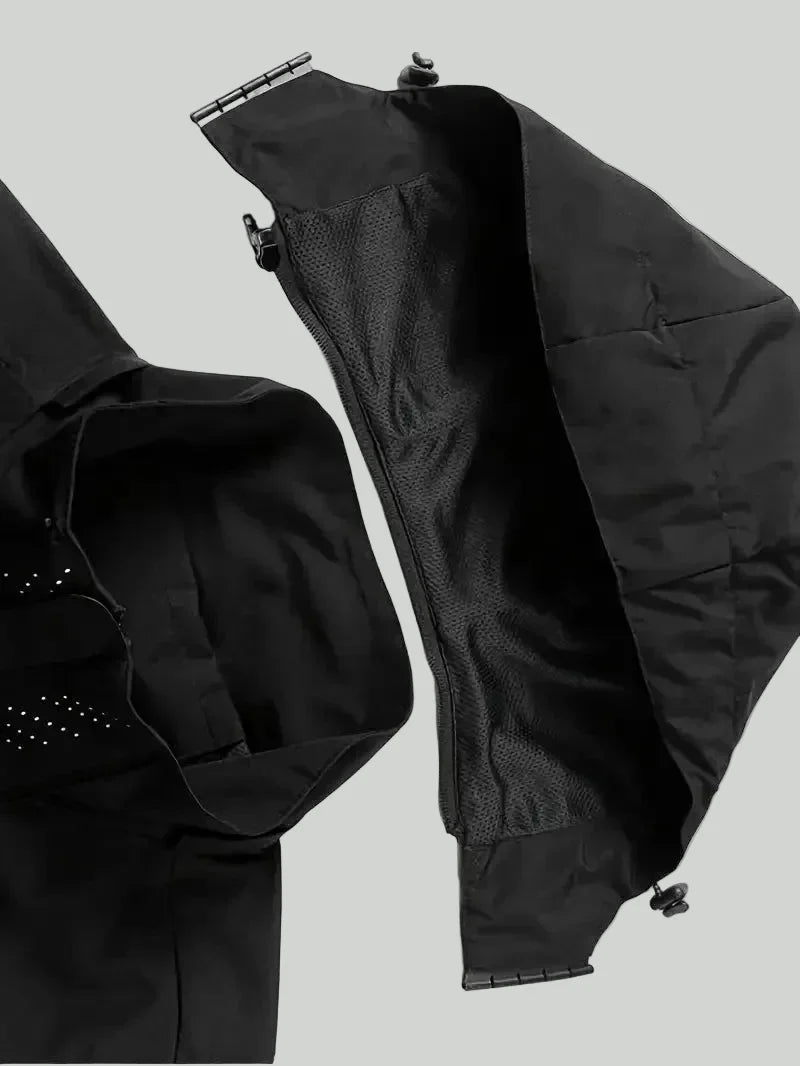 Lekka kurtka outdoorowa unisex – model wiatroodporny z kapturem