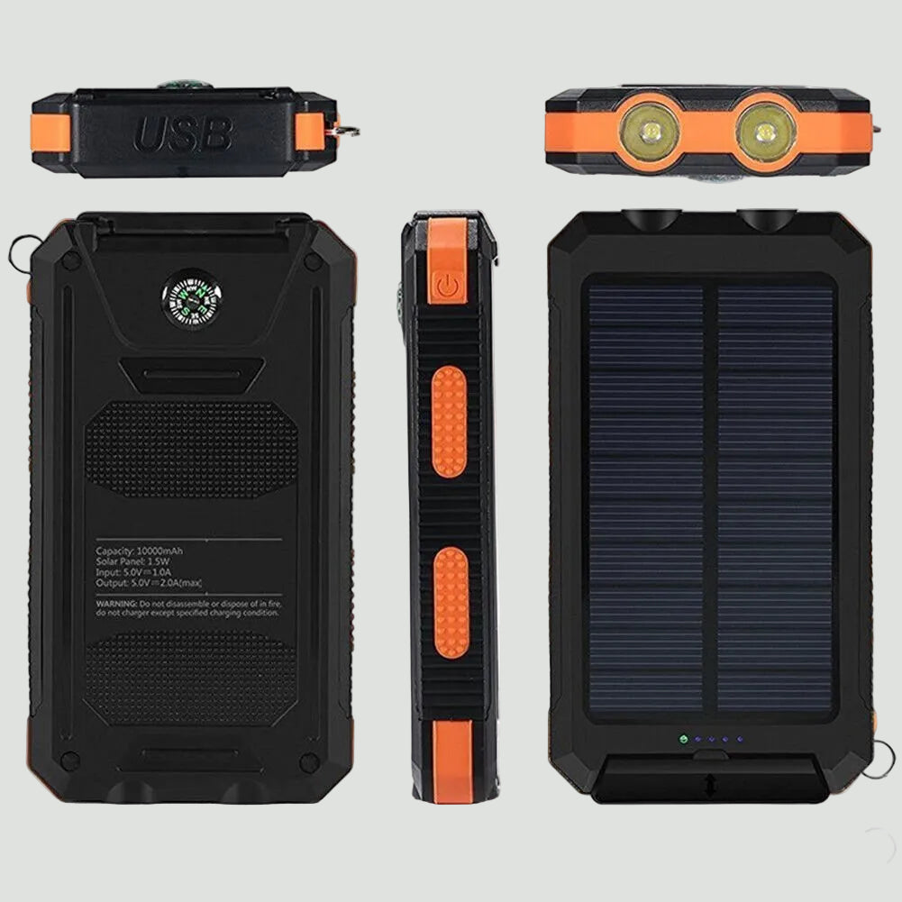 Solarny powerbank 10000 mAh – kompaktowe źródło energii outdoor