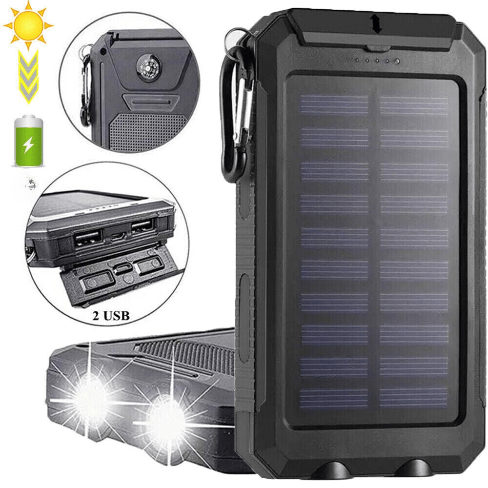 Solarny powerbank 10000 mAh – kompaktowe źródło energii outdoor