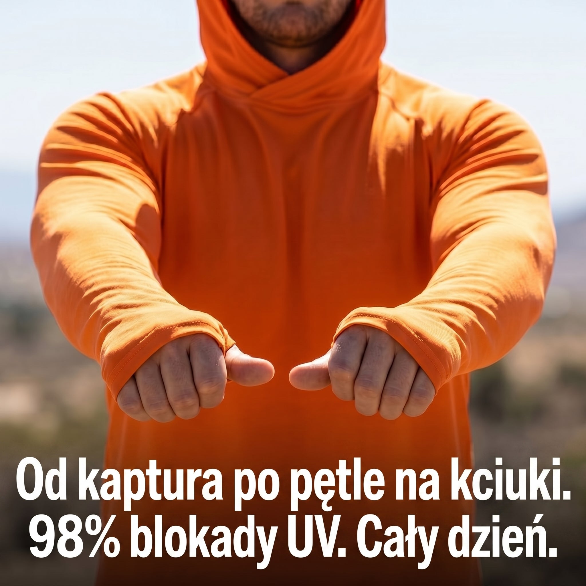 Męska bluza przeciwsłoneczna UPF 50+ – lekka i szybkoschnąca