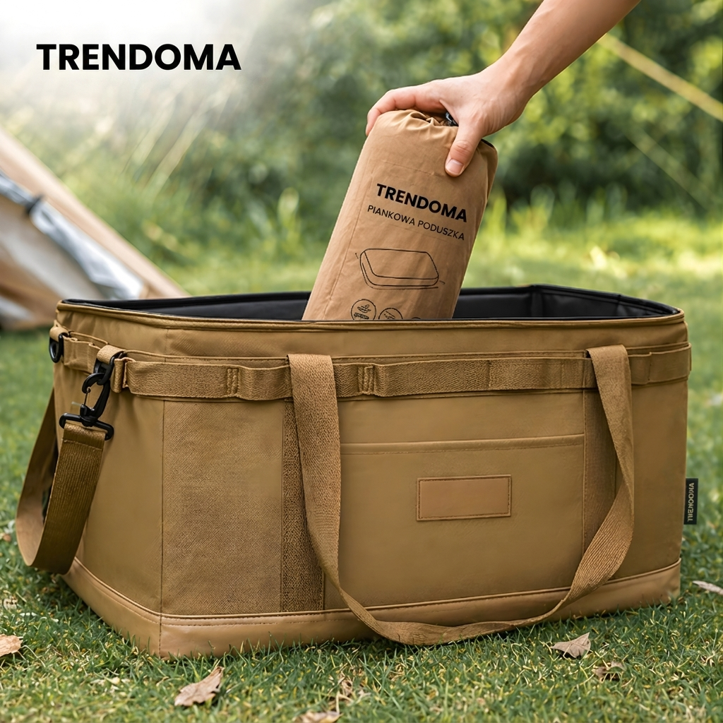 Przenośna Poduszka Kempingowa – Podróżna Poduszka z Pianki Memory Foam do Użytku Outdoorowego