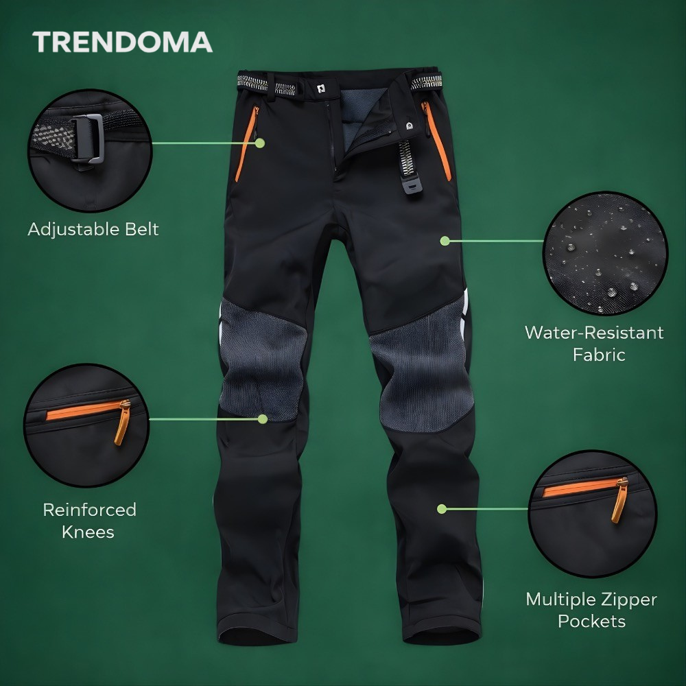 Ocieplane spodnie trekkingowe – wodoodporny softshell na chłodne warunki