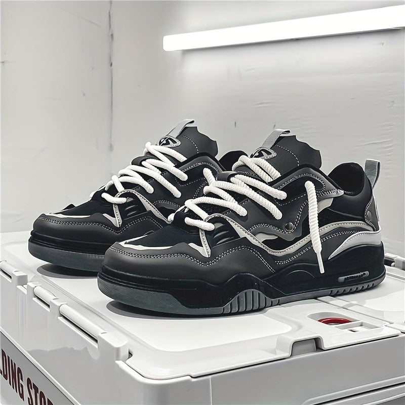 Buty sportowe męskie z grubą podeszwą | Casualowy fason