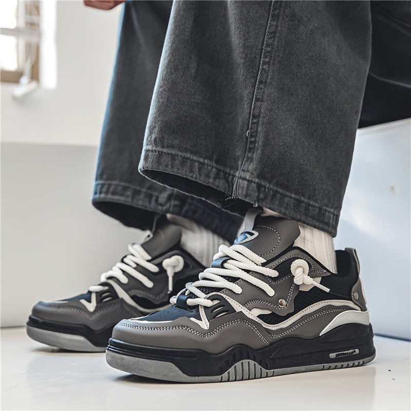Buty sportowe męskie z grubą podeszwą | Casualowy fason