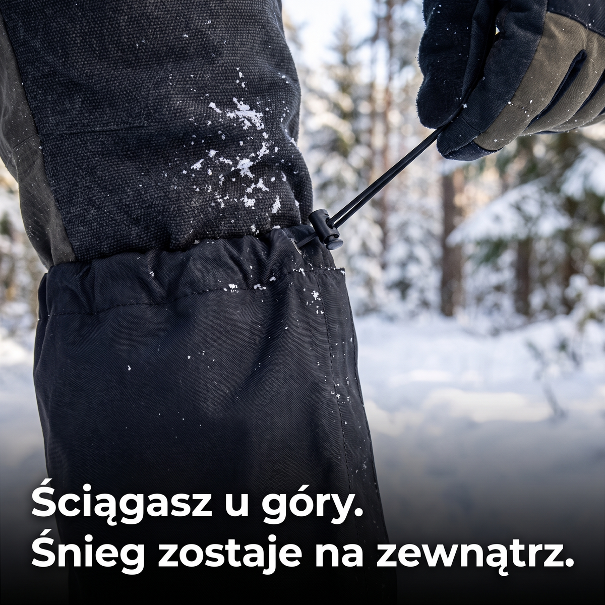 Ściągacz ze stoperem u góry stuptutów