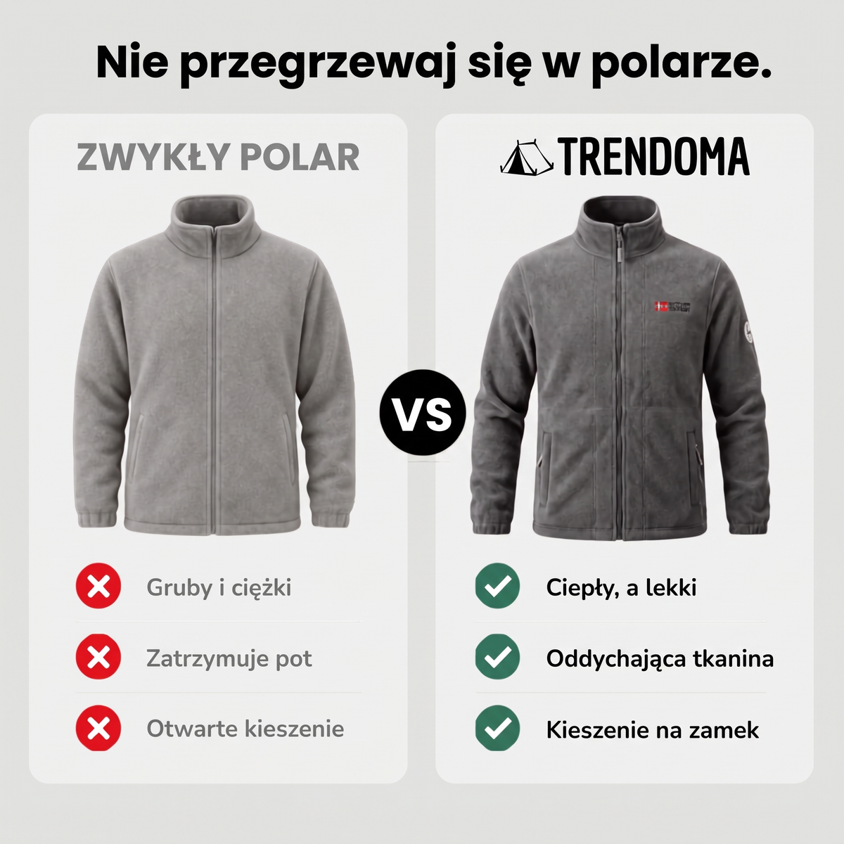 Polar męski oddychający vs zwykły polar – porównanie