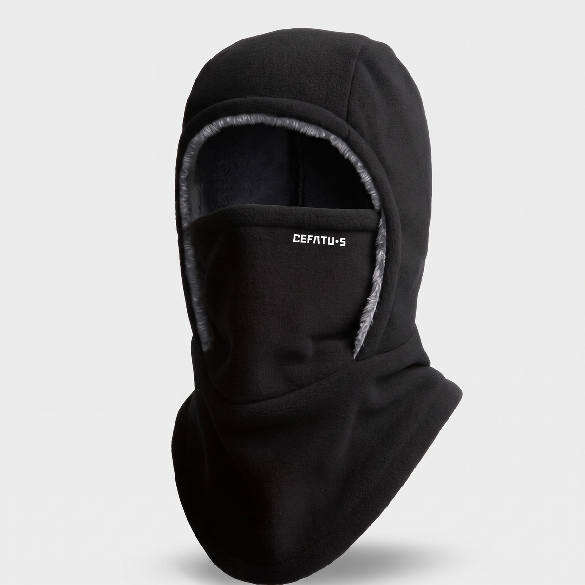 Balaclava zimowa czarna – kominiarka polarowa