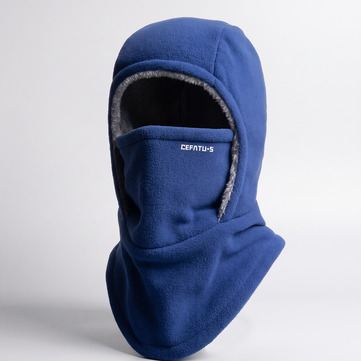 Balaclava zimowa niebieska