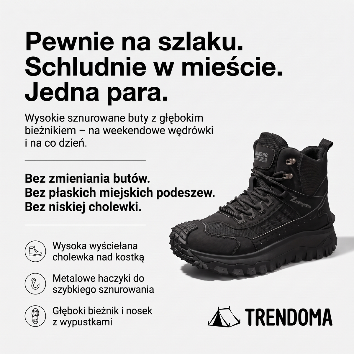 Buty trekkingowe męskie za kostkę – najważniejsze cechy