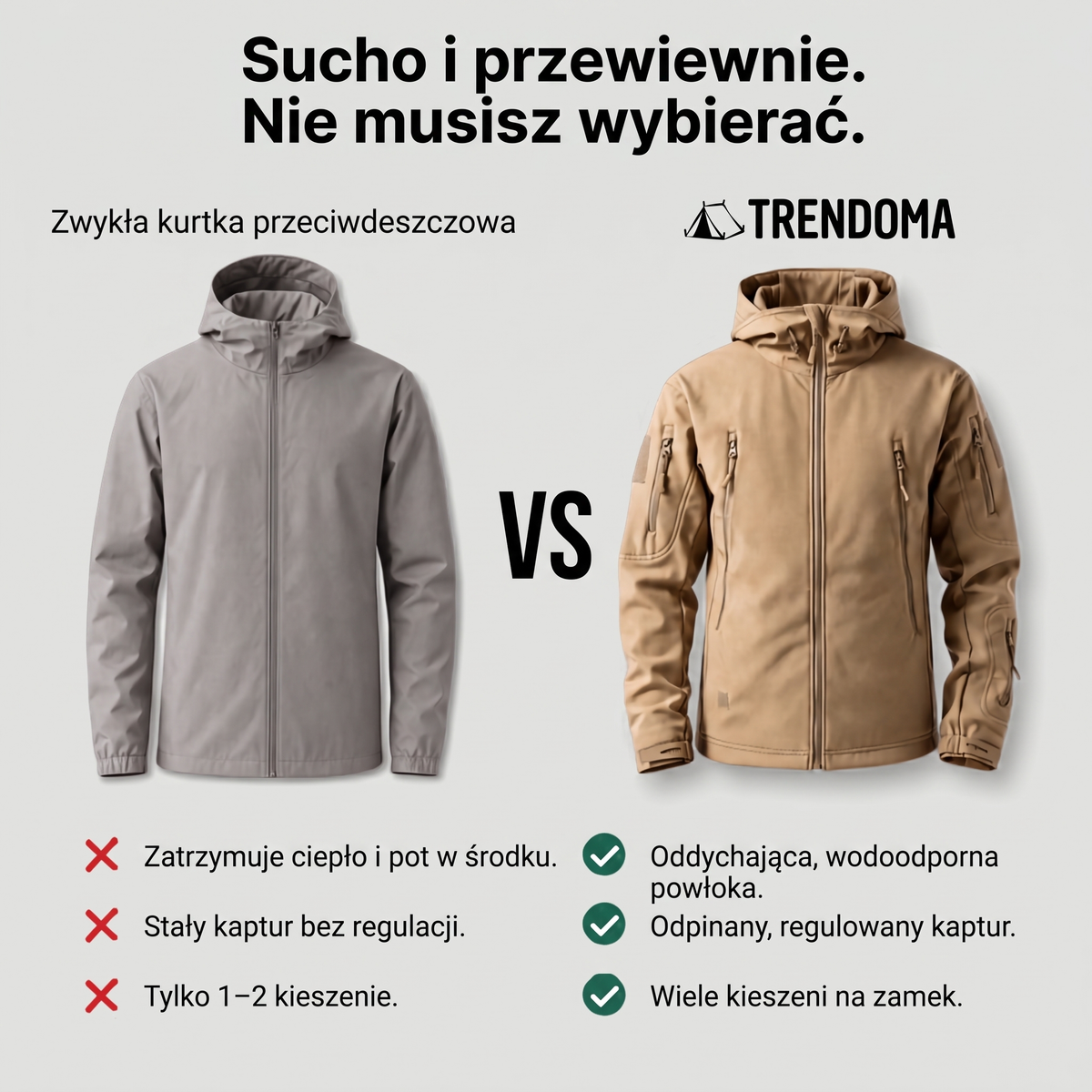 Kurtka softshell w porównaniu ze zwykłą kurtką przeciwdeszczową