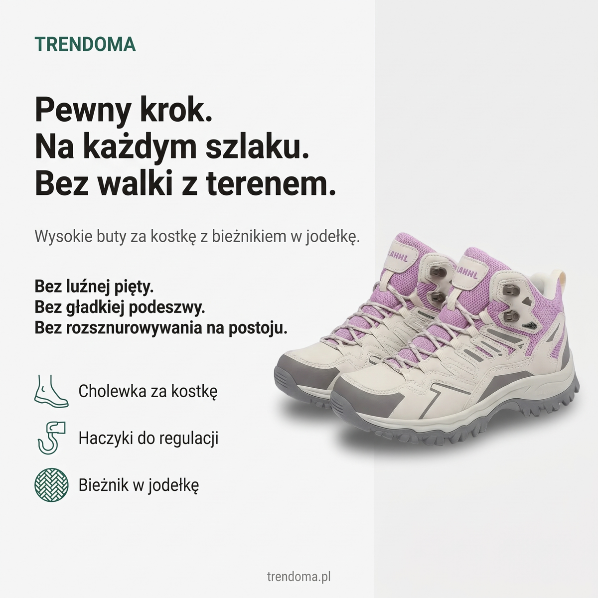 Buty trekkingowe damskie wysokie – najważniejsze cechy