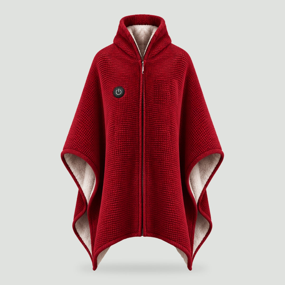 Wearable heated blanket in Red