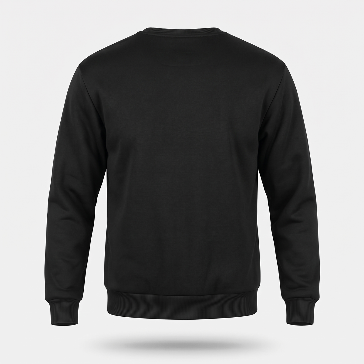 Bluza męska bez kaptura – ocieplana misiem sherpa - prążkowane ściągacze