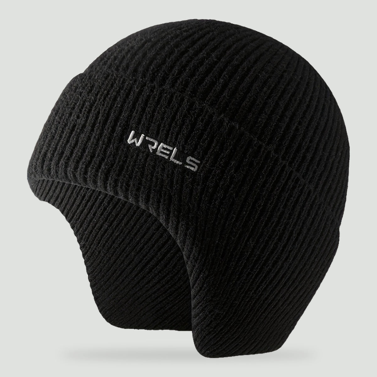 Czapka z nausznikami beanie - czarny
