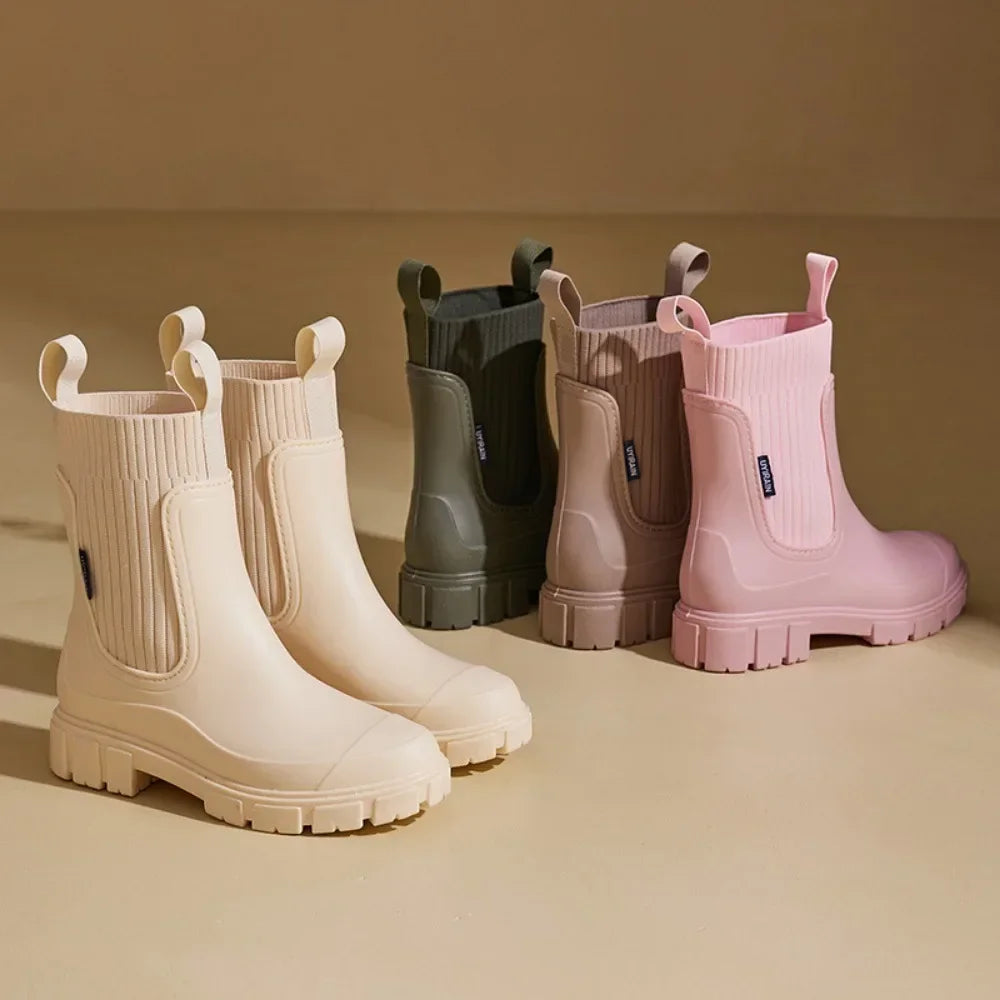 Chelsea rain boots in five colours