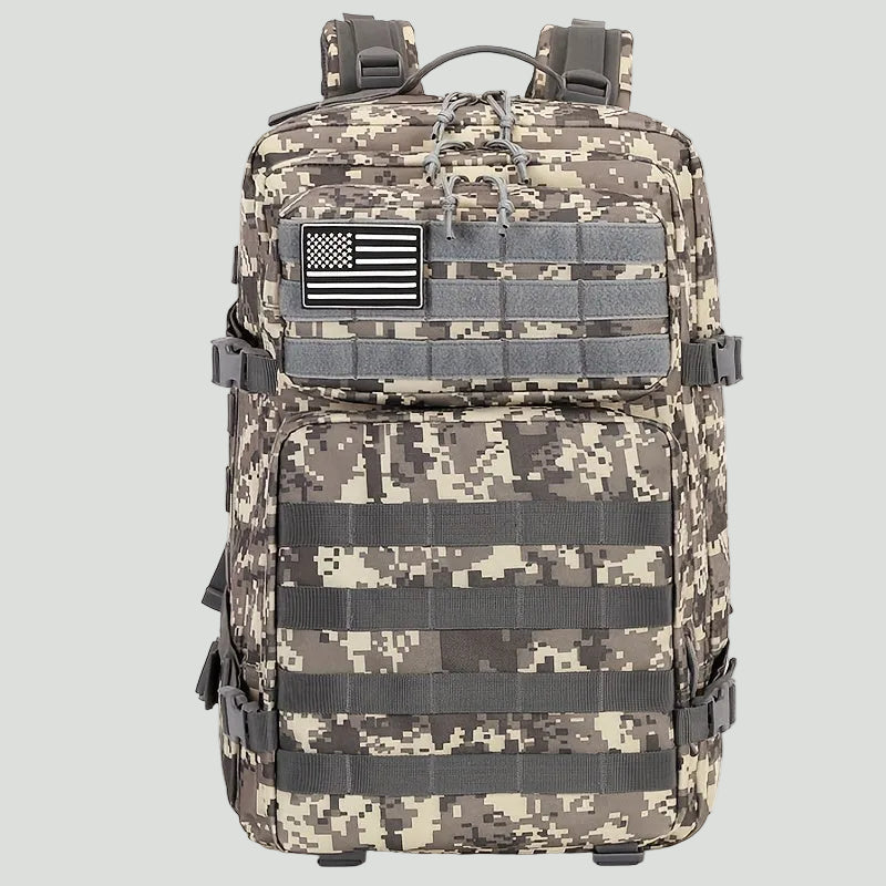 Plecak outdoorowy 45L – pojemny model w stylu MOLLE do trekkingu i biwakowania