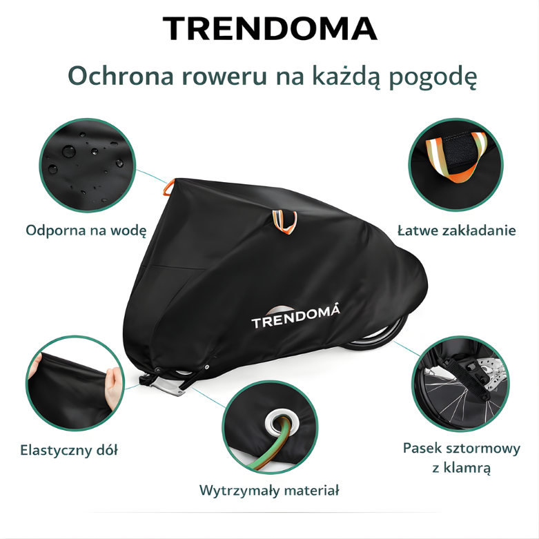 Pokrowiec na rower 3-warstwowy – ochrona przed warunkami atmosferycznymi