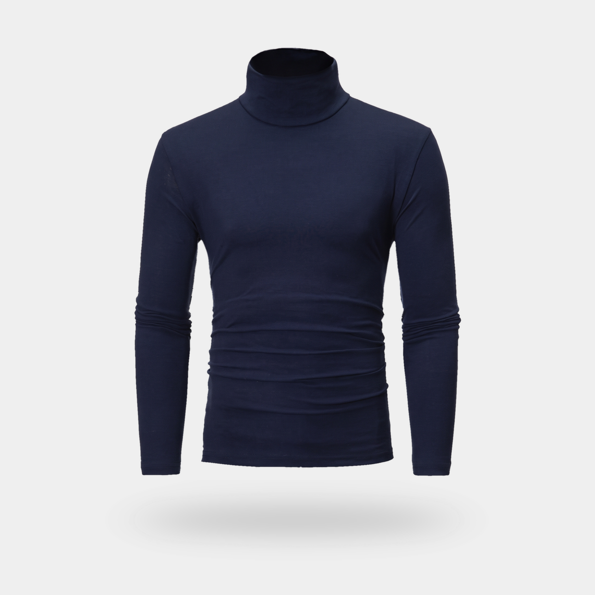 Golf męski slim fit – cienki i rozciągliwy - długi rękaw - 7 kolorów